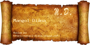 Mangol Diána névjegykártya