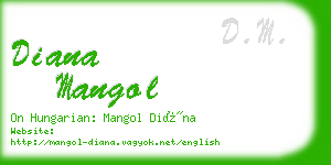 diana mangol business card